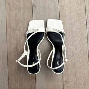ZARA White heels